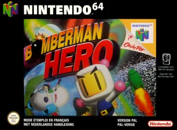 Bomberman Hero (Europe) box cover front